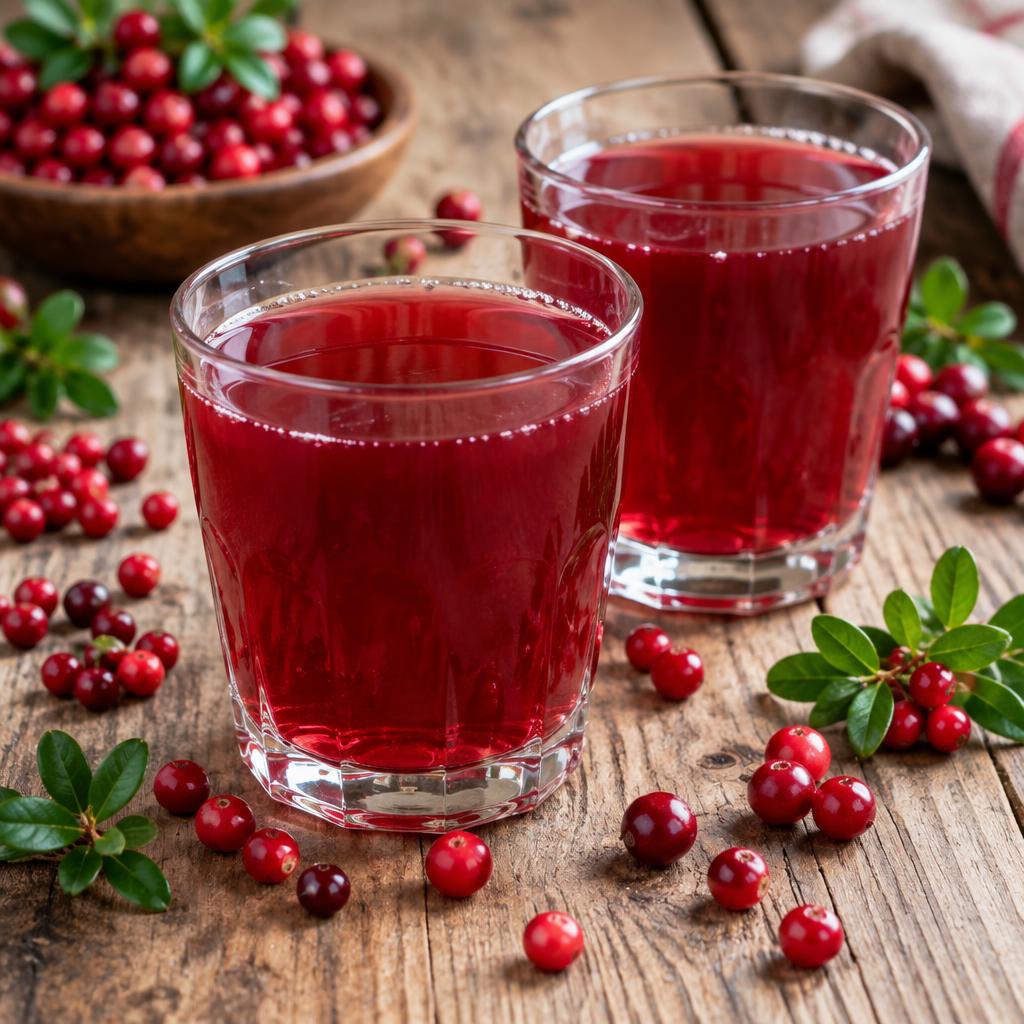 Морсы из брусники и клюквы